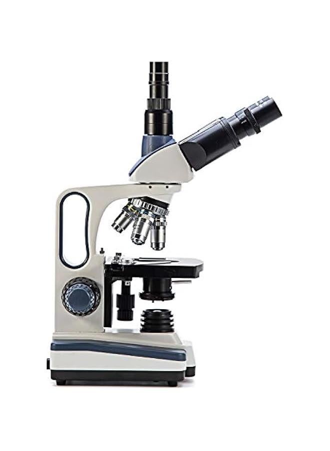 Arabest Swift SW 350T Compound Trinocular Microscope,40X-2500X Magnification,Two-Layer Mechanical Stage,with Swiftcam 16.0 mp Camera and Software Windows/Mac Compatible  - Image 4