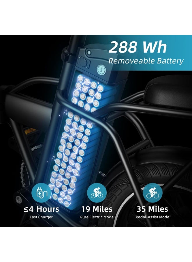 W2A Folding Electric Scooter with 350W High Speed Motor, 36V 8AH Battery, 40 KM/H Speed, 35 KM Range, Dual Disk Brakes, Carbon Alloy Frame and 16 Inches Tires