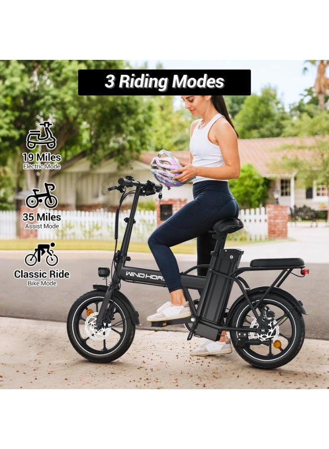 W2A Folding Electric Scooter with 350W High Speed Motor, 36V 8AH Battery, 40 KM/H Speed, 35 KM Range, Dual Disk Brakes, Carbon Alloy Frame and 16 Inches Tires