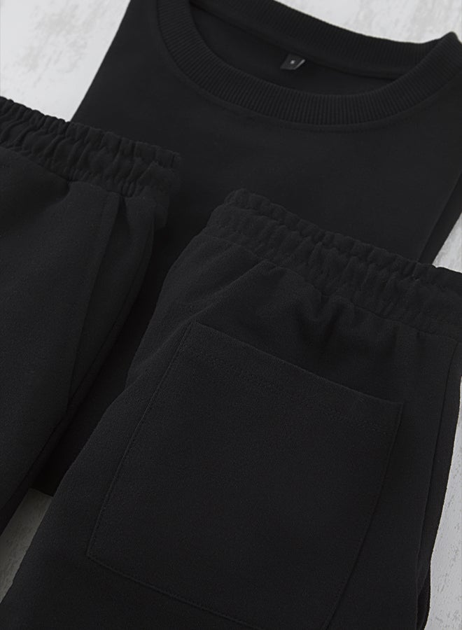 trendyol Black Oversize 3 Piece Uniform Set Teddington - Image 4