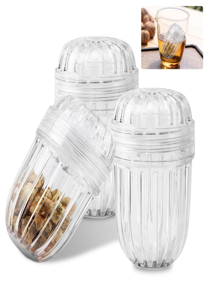 Ranjaner 3Pcs Fruit Infuser, Clear Tea Infuser Ball for Wide Mouth Bottles, Fruit Diffuse Tea Infuser Strainer Filters(Clear,Size:2 * 3.15inch) - Image 3