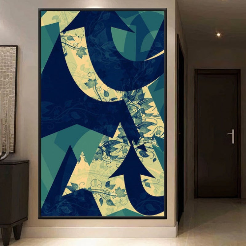 Marktna Modern design canvas painting with a hollow frame, size (60×90), one piece - Image 1