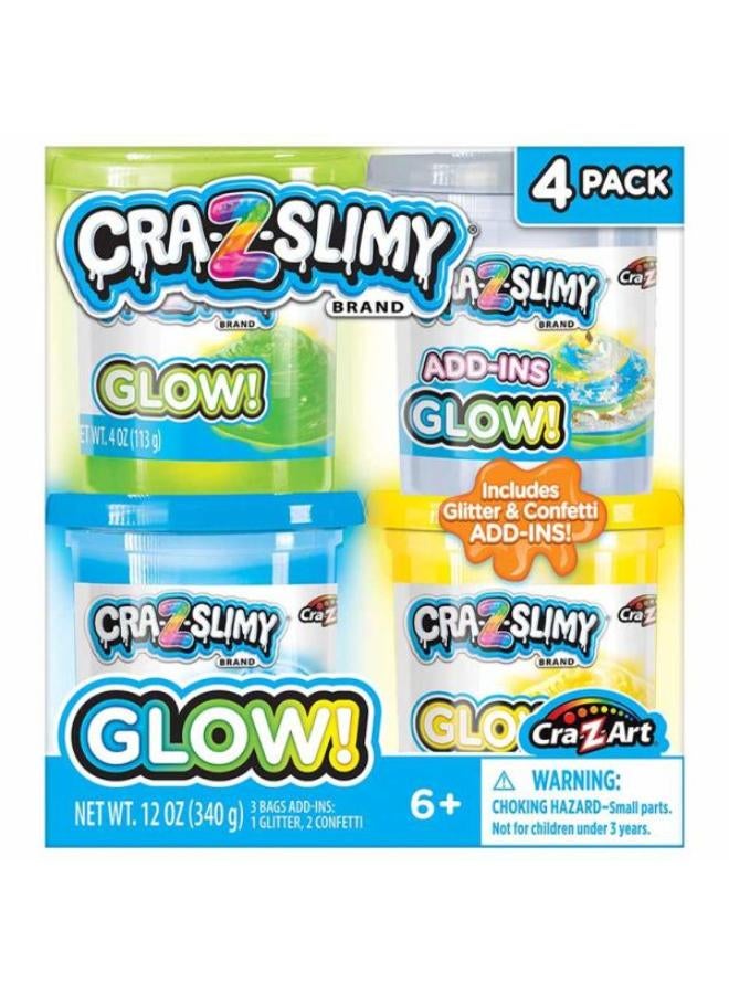 Cra-Z-Art Cra-z-Slimy glow 4 ct