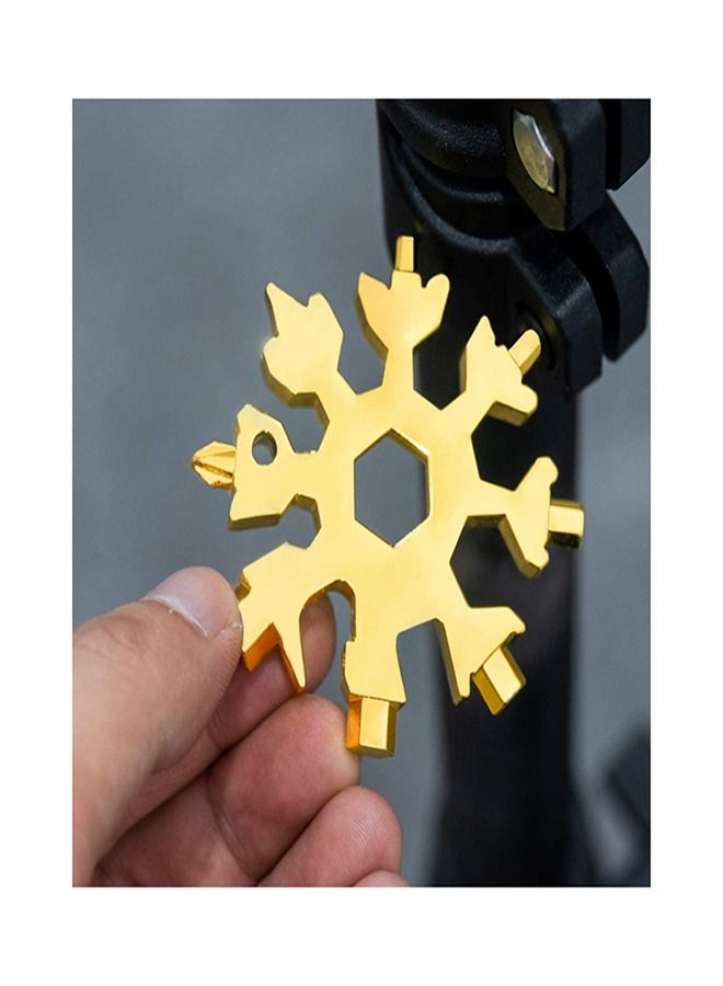 18-in-1 Snowflake Multi-Purpose Snow Window Tool Made of Scratch and Rust Resistant Solid Steel – SPS10 - Image 2