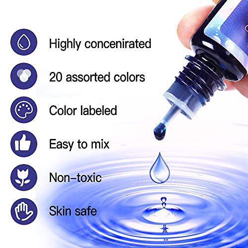 OSBANG Oil-Based Candle Dye - 20 Non-Toxic, Non-Irritating Colors for DIY Candle Making - Vibrant Concentrated Soy Wax, Beeswax, Gel Wax Dyes - Image 5