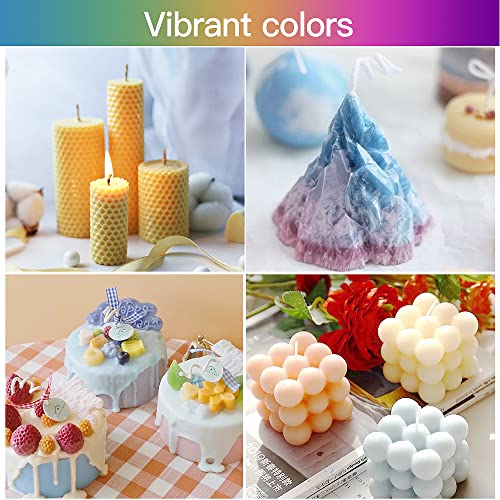 OSBANG Oil-Based Candle Dye - 20 Non-Toxic, Non-Irritating Colors for DIY Candle Making - Vibrant Concentrated Soy Wax, Beeswax, Gel Wax Dyes - Image 4