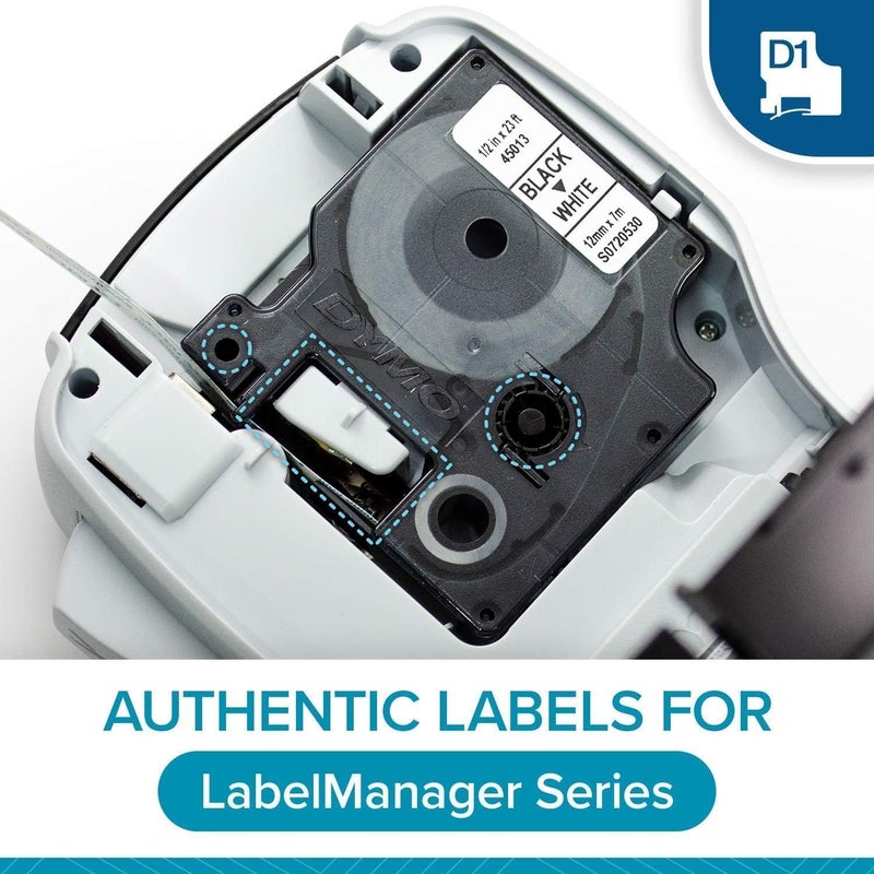 Dymo LabelManager 160 Label Printer | Hand Label Printer with QWERTY Keyboard | Includes Black and White D1 Label Tape (12mm) | for Home and Office - Image 4