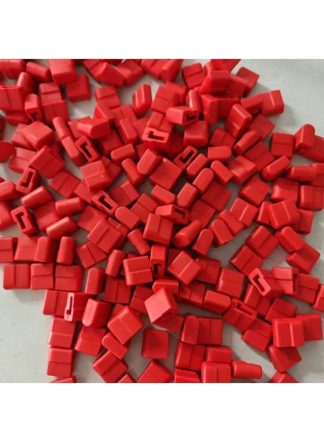 T Male Cap T Plug Protective Sleeve T Head Sleeve Plug Protective Sleeve Red-Color:Red - Image 4