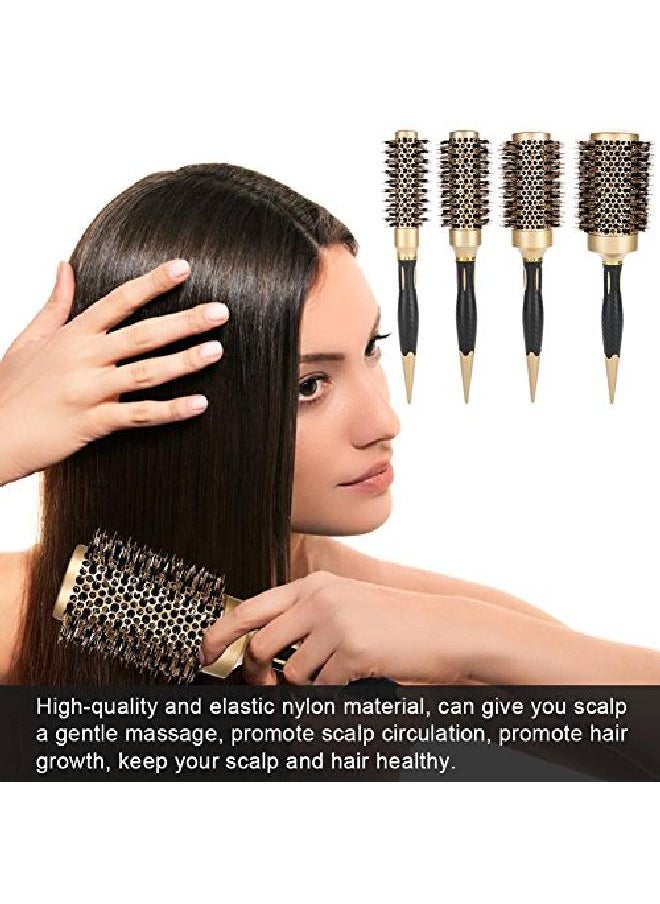 Semme - Round Brush 4 In 1 Instant Heat Styling Brush Anion Antistatic Large Hair Brushes For Blow Drying Curling&Straightening Volume And Shine - Image 1