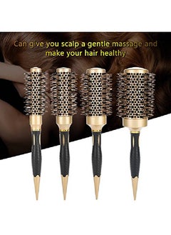 Semme Round Brush 4 In 1 Instant Heat Styling Brush Anion Antistatic Large Hair Brushes For Blow Drying Curling&Straightening Volume And Shine  - Image 5