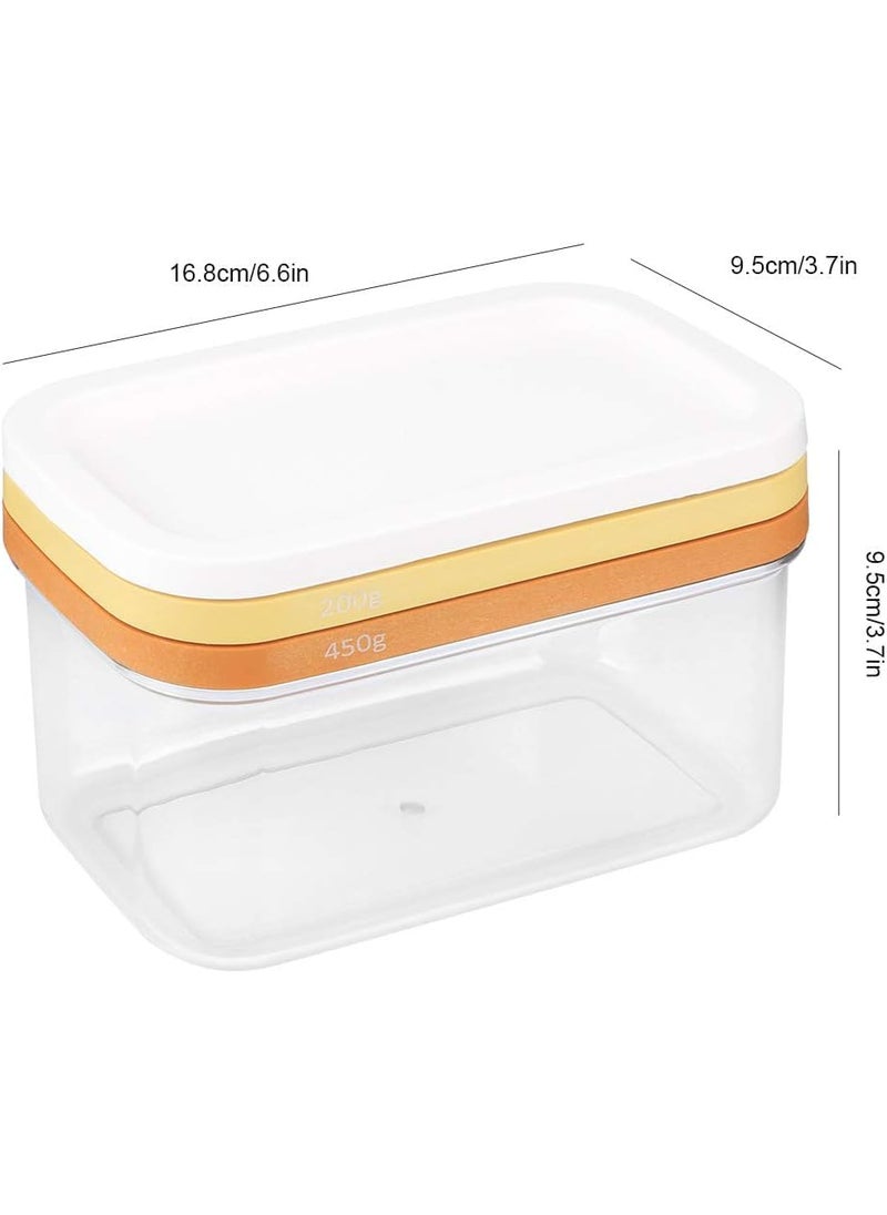 GION - GION 2 in 1 Butter Slicer Cutter Box Easy Cutting and Storage Sticks Butter Case with Sealed Lid for Fridge Rectangle Butter Keeper Butter Container for Counter Top 1Pcs - Image 1