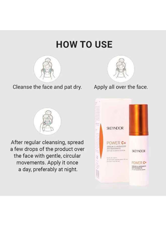 Skeyndor Skeyndor Power C+ New Antiox Glowing Serum 12 5% 30ml - Image 4