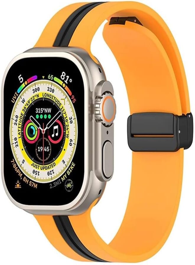 Next Next store Silicone Magnetic Sport Band for Apple Watch Ultra/Ultra 2 49mm 45mm 44mm 42mm Soft Strap for iWatch Series 9/8/7/6/5/4/3/2/1/SE