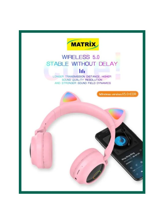 MATRIX Matrix Wireless Headsets - 200 mAh - Pink - M-55  - Image 4