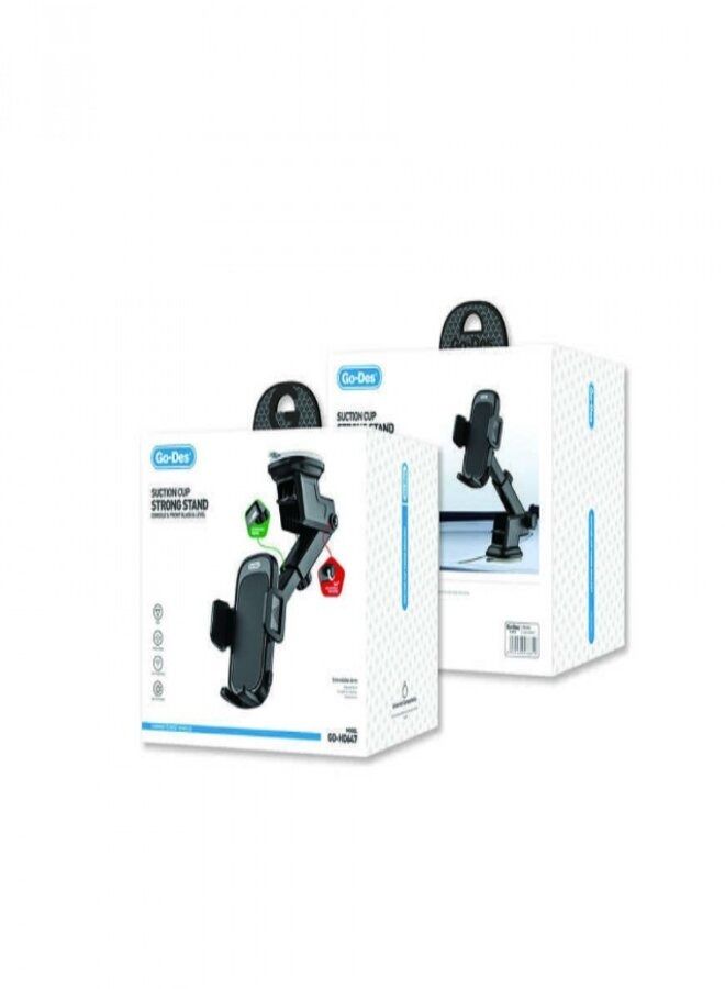 GO-DES Strong Mobile Mount on Car Windshield - Image 1