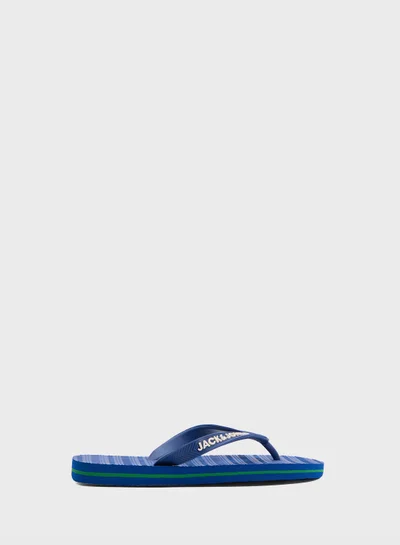 JACK&JONES JUNIOR Sandalias Flip Flop Con Estampa De Palma Para Niños,  Unisex