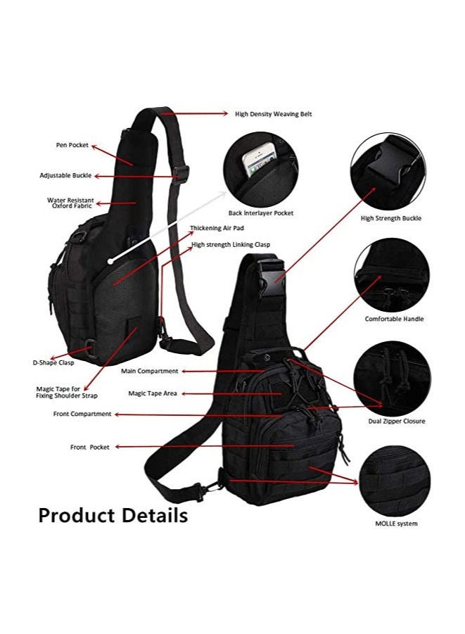 Tactical Shoulder Bag 600D Outdoor Military Sling Daypack Backpack  - Image 3