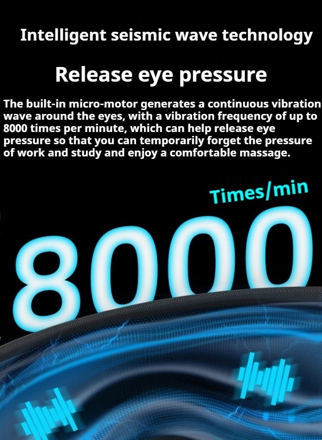 M MIAOYAN Smart Electric Magnetic Eye Massager Cold Compress Hot Compress Vibrating Eye Mask Convenient Rechargeable Eye Massager  - Image 5