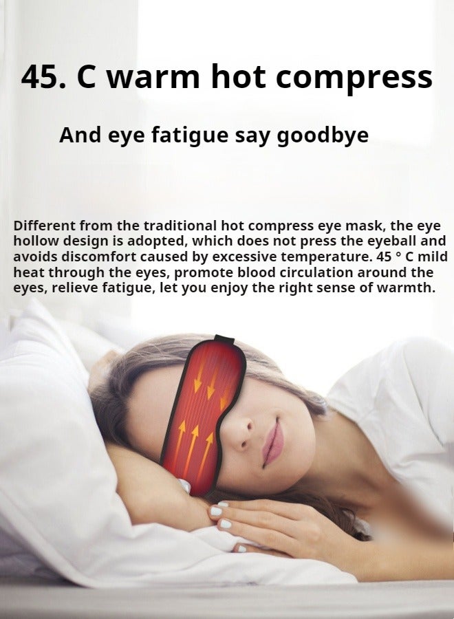 Smart Electric Magnetic Eye Massager Cold Compress Hot Compress Vibrating Eye Mask Convenient Rechargeable Eye Massager
