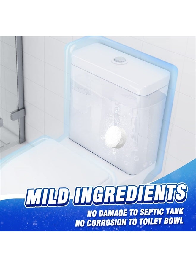 Vacplus Toilet Bowl Cleaner Tablets 6 PACK, Automatic Toilet Bowl Cleaners with Bleach, Toilet Tank Cleaners with Sustained-Release Technology, Household Toilet Cleaners with Easy Operation - Image 5