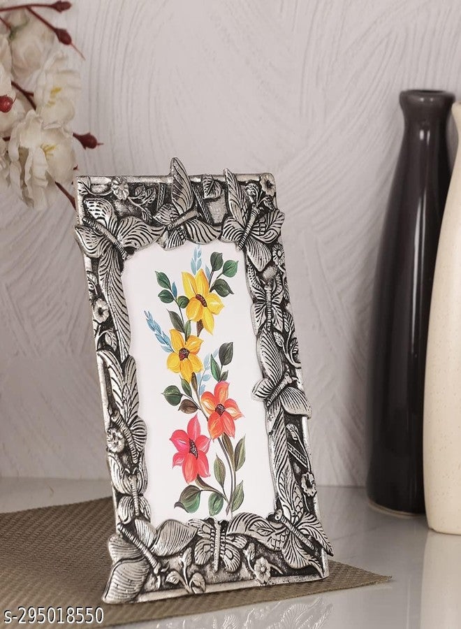 HOUZZPLUS Handicraft Table Top Metal Photo Frame, Antique Design photo frame for single photo - Image 5