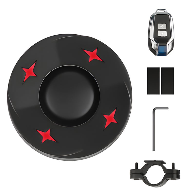 Bike Taillight USB Rechargeable Bicycle Rear Light Anti-Theft Alarm Waterproof with 4 Light Modes Remote Controller for Mountain Road Bike - Image 1