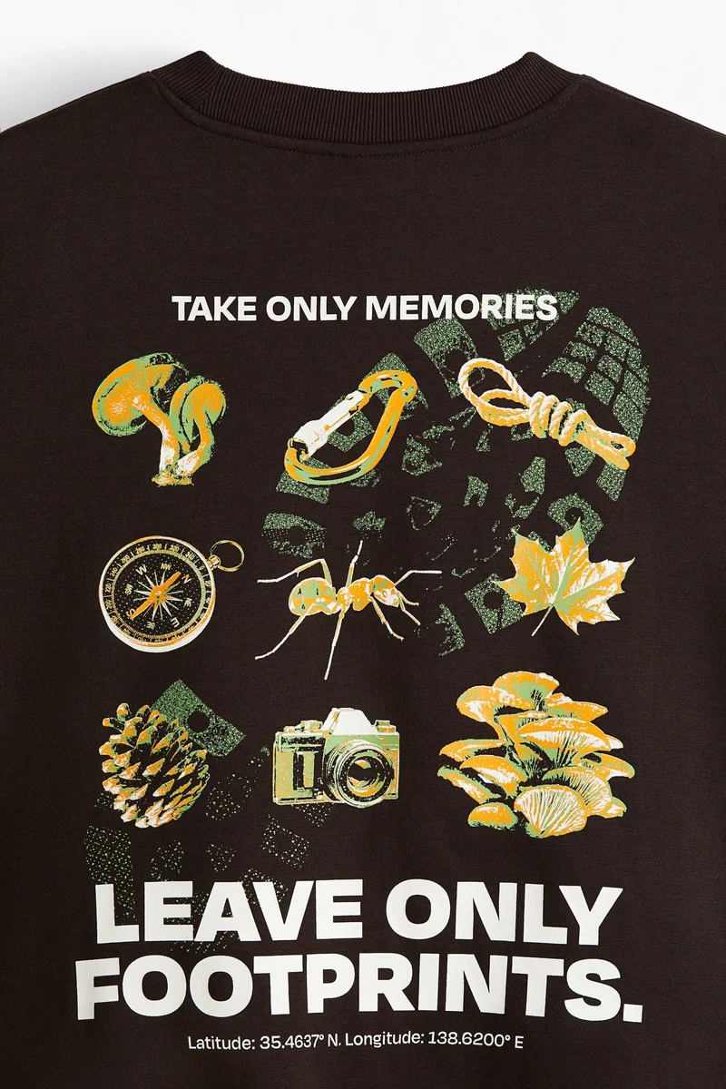 H&M Loose Fit Printed sweatshirt