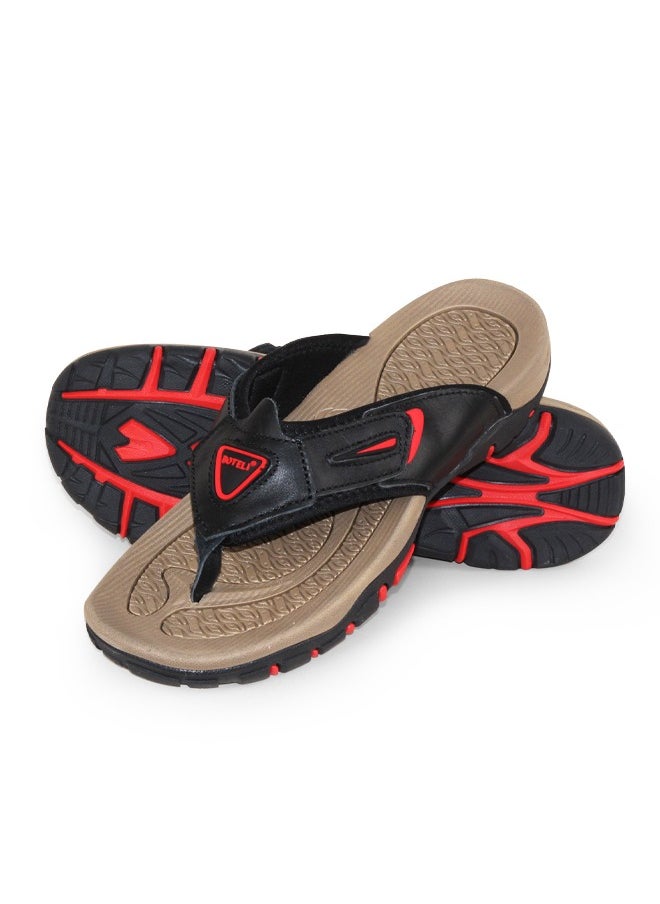 BOTELI Flip Flops Men Leather Soft Outsole Casual Mens Slides Size 40-45 Sandals  - Image 1