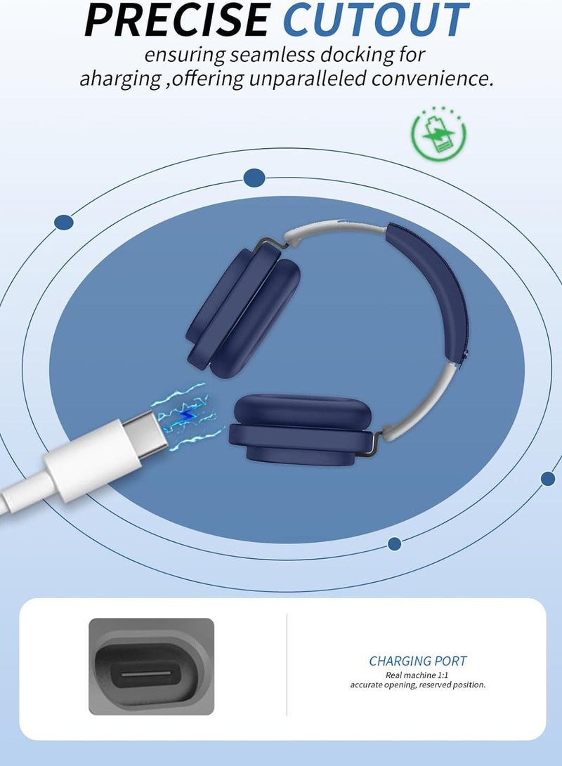 عام وسائد سماعات الأذن وحافظة طوق الرأس متوافقة مع سماعات Nothing Headphones (1)، حماية شاملة 3 في 1، مقاومة للتنقيط والعرق - Image 5