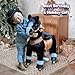 PonyCycle Ride on Horsey Toddler Ride on Toys for Boys Classic Model U with Brake 30 HeightSize 3 Rocking Horse for Age 34 Ride on Horse Toys Mechanical Animal Plush Black Ux326 - Image 4