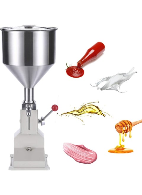 LETWOO A-03 5-50ml Manual Type Paste and Liquid Both Filling Machine For Honey Toothpaste Juice Gel Shampoo Hand Washing Filling