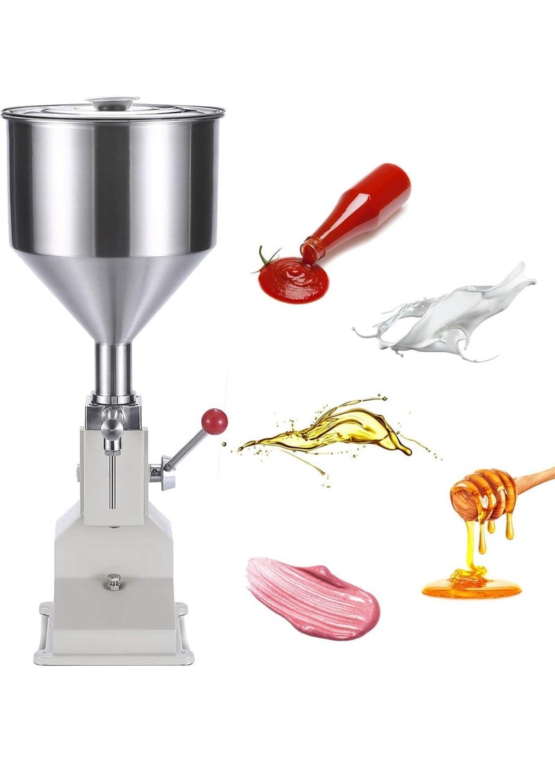 LETWOO LETWOO A-03 5-50ml Manual Type Paste and Liquid Both Filling Machine For Honey Toothpaste Juice Gel Shampoo Hand Washing Filling  - Image 1