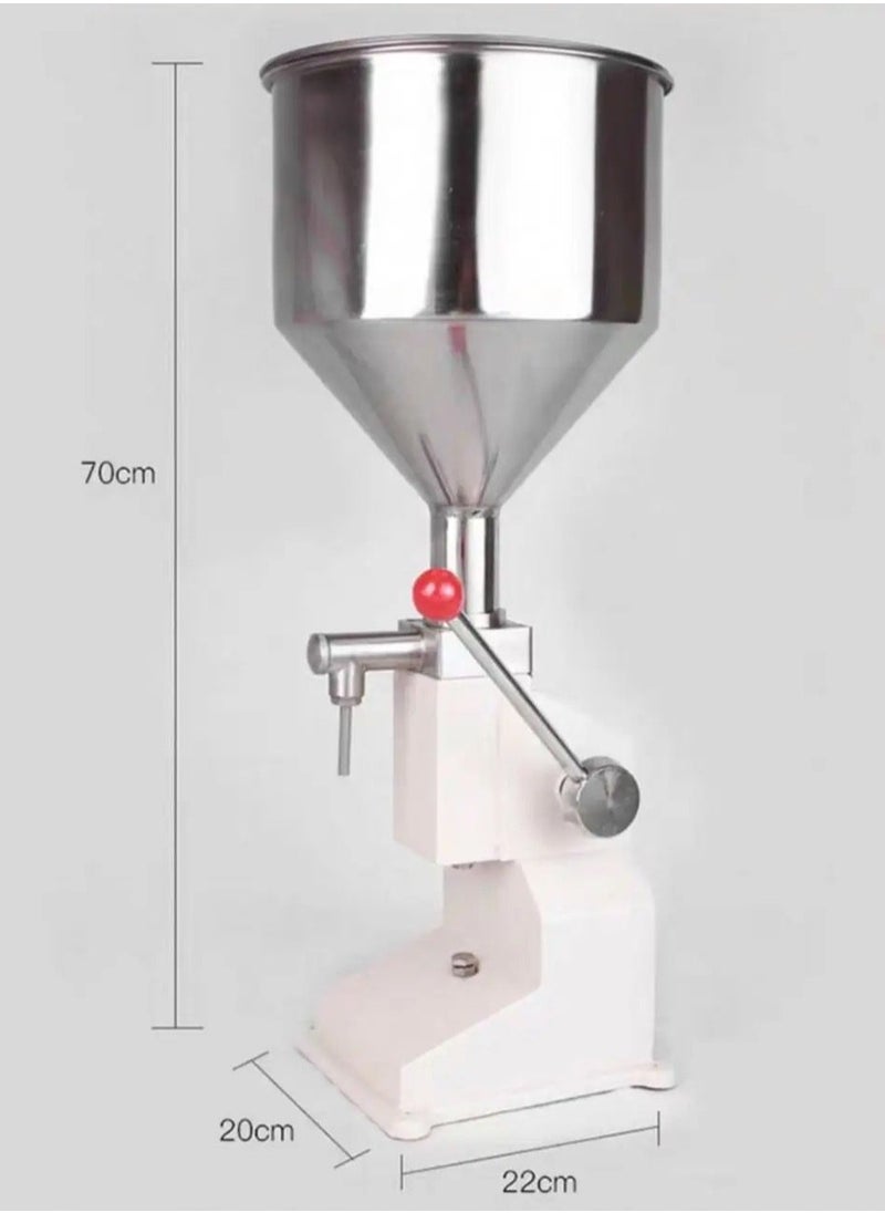 LETWOO A-03 5-50ml Manual Type Paste and Liquid Both Filling Machine For Honey Toothpaste Juice Gel Shampoo Hand Washing Filling