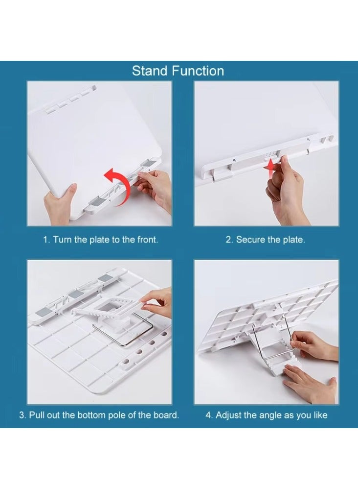 هالامين أرفف القراءة القابلة للتعديل والرفع، أرفف القراءة الأرضية، أرفف الكتب متعددة الزوايا والارتفاع. - Image 5