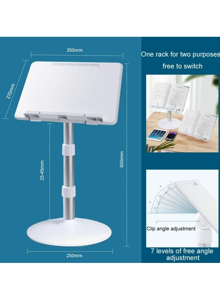 هالامين أرفف القراءة القابلة للتعديل والرفع، أرفف القراءة الأرضية، أرفف الكتب متعددة الزوايا والارتفاع. - Image 3