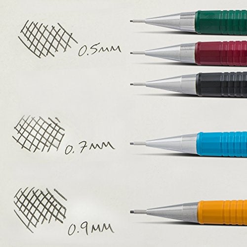 Pentel Sharp Mechanical Pencil 3 pack Assorted Barrels (1 each 0.5mm, 0.7mm, 0.9mm) - Image 2