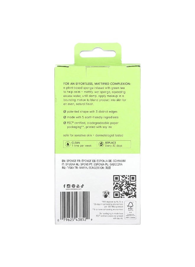 Eco Tools EcoTools, Bioblender, Compostable Makeup Sponge +  Natural Infusions, Green, 1 Sponge  - Image 3