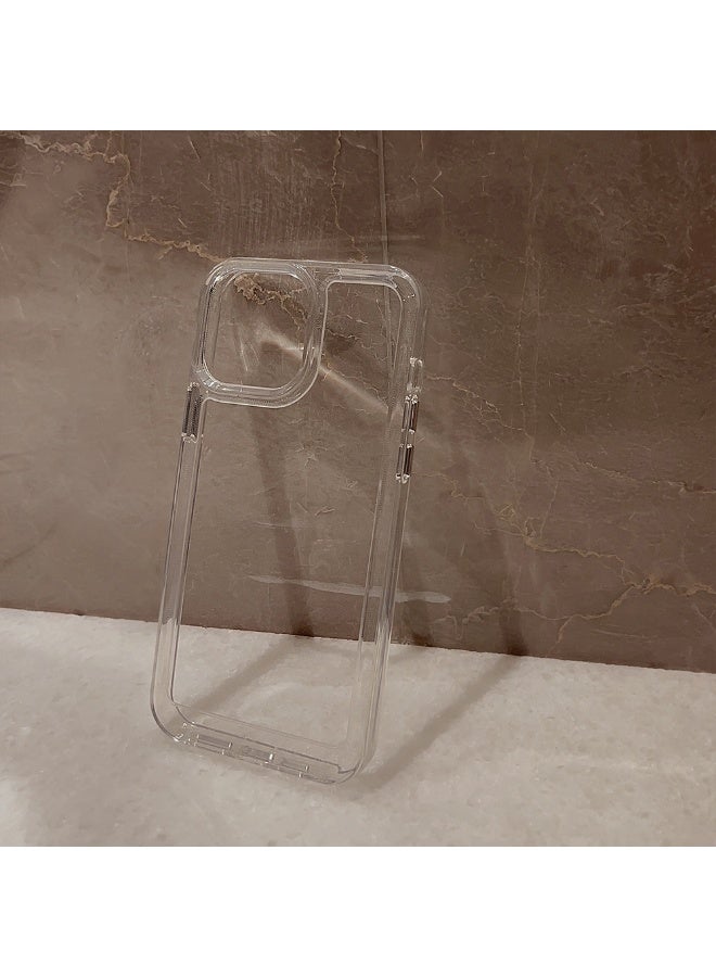 NIBEMINENT Acrylic Space Shell Protective TPU Case Cover For iPhone 17 Pro Max, Transparent