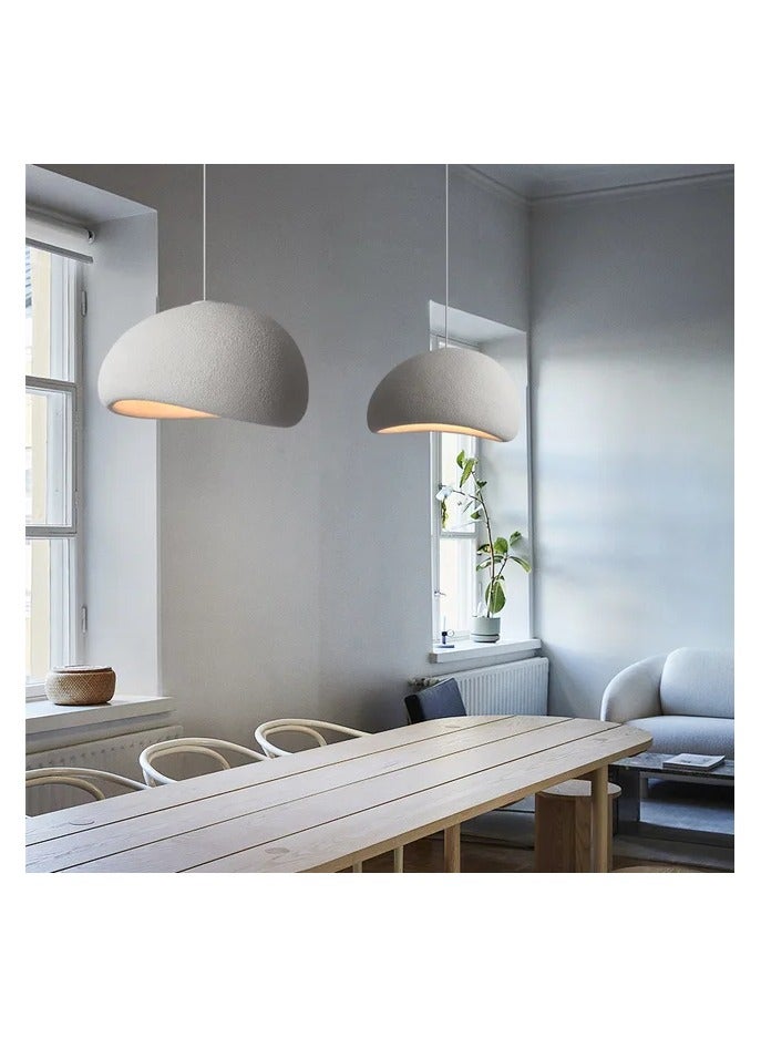 Wabi-sabi Style Resin Pendant Light Farmhouse Decor Adjustable Hanging Lamp Vintage Restaurant Suspension Lighting Fixture for Kitchen Dining Room Cafe Sink Clothing Store (Color : A-White,  - Image 3