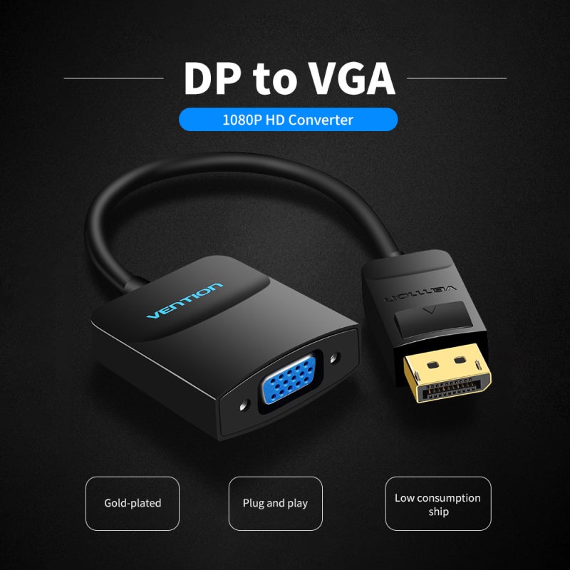 VGA Adapter: 0.15m Gold-Plated Interface - 1080P@60Hz HD Picture Dual Modes For Home Office Presentation Entertainment Projector Connection - Image 2