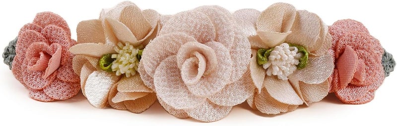 mligril Baby Girls Headband  Socks Set Cute Socks with Flower Hair Bows Baby Accessories Gifts for Newborn Infant Toddler - Image 3