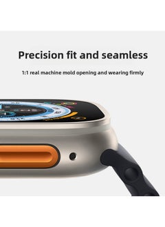 Generic For Apple Watch Strap Applewatch1-9/SE Ultra Marine Double Buckle Iwatch Silicone Strap-Color:10 Cloud Ash-Specifications:Applicable To Apple 1-9th Generation: 38/40/41/s10 (42mm)  - Image 5