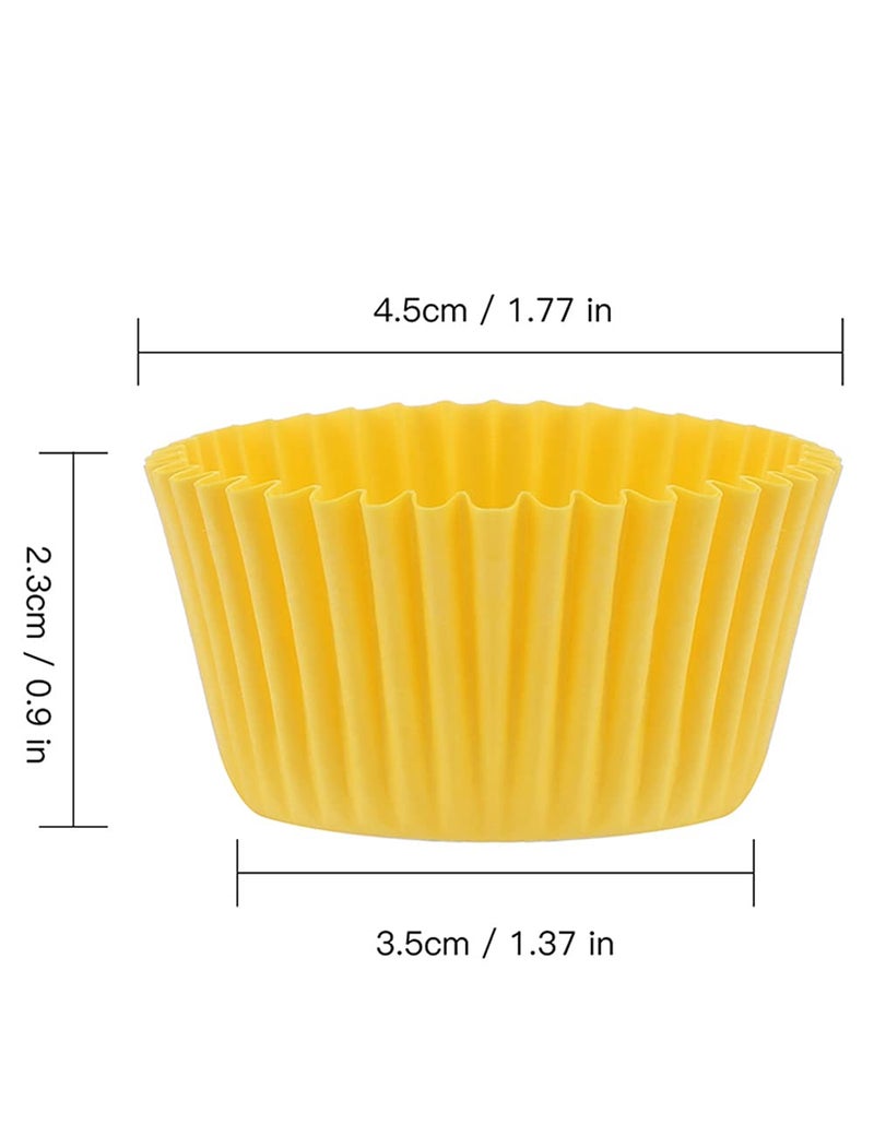 Gifbera Colored Mini Paper Cupcake Liners Vibrant Muffin Baking Cups 400-Count - Image 4
