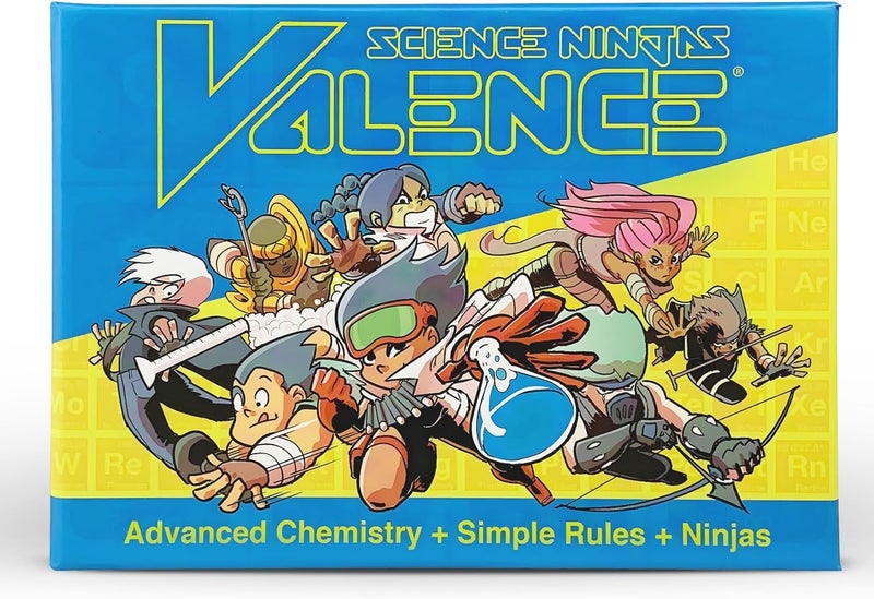 Science Ninjas Valence Periodic Table for Kids 8-12 Chemistry Games - Periodic Table of Elements, Science Gifts, Educational Science Games Molecules, Chemistry Gifts, Elements Toys, Basic Educational Card Game - Image 1