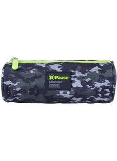 PAUSE School Zipper Closure Pencil Case Black 