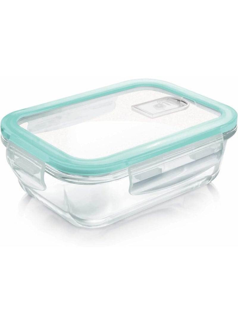 حاويات تخزين طعام زجاجية بأغطية، مجموعة من 3 قطع، ، آمنة للاستخدام في فرن الميكروويف والفريزر - Image 2