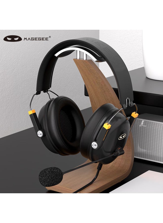 Magegee Wired Usb Headset, Surround 7.1 Sound With Noise Cancellation, Gaming Microphone Headset, For Desktop And Laptop, Black And Yellow - Image 2