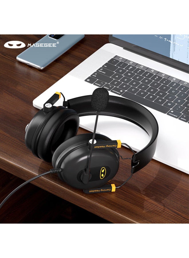 Magegee Wired Usb Headset, Surround 7.1 Sound With Noise Cancellation, Gaming Microphone Headset, For Desktop And Laptop, Black And Yellow - Image 4