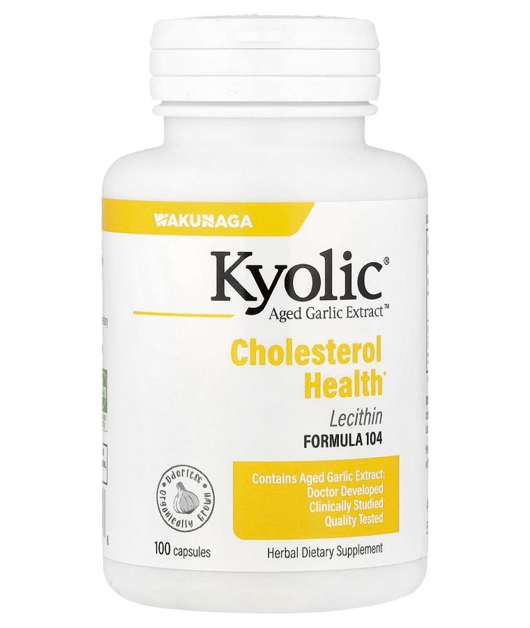 kyolic Aged Garlic Extract™ Cholesterol Health with Lecithin Formula 104 100 Capsules