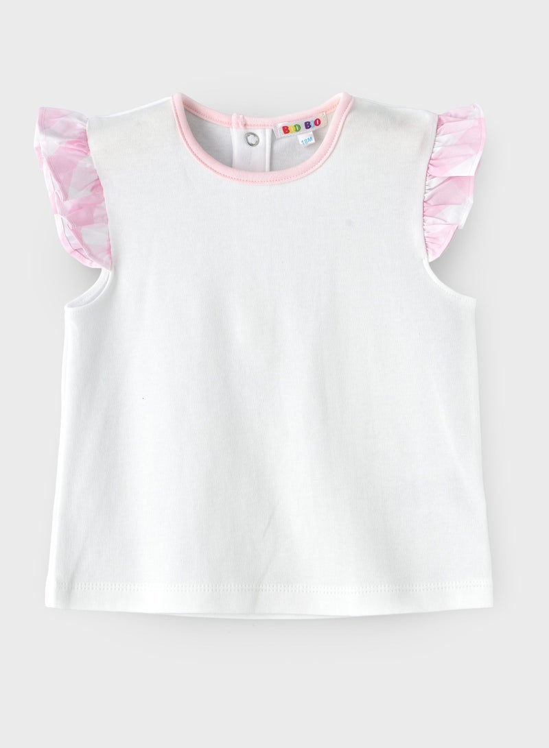 Boo Boo BooBoo Kids 2 Pcs Set - Dungaree & Top 100% Cotton - Image 4